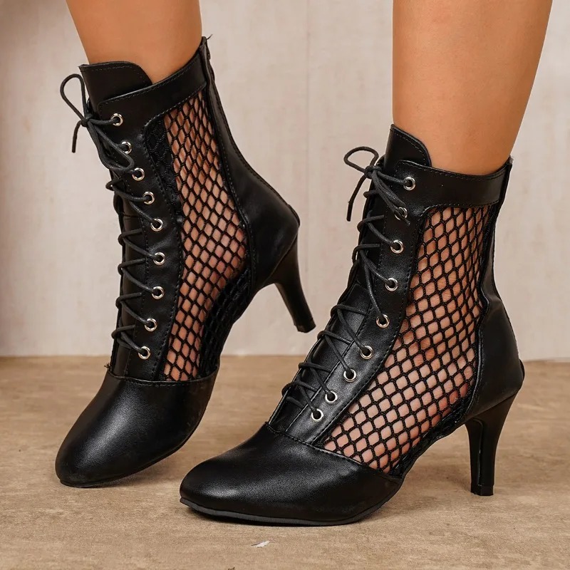 Sandal Strappy Heeled - Strappy Fish-mouth Style Sandals for Women
