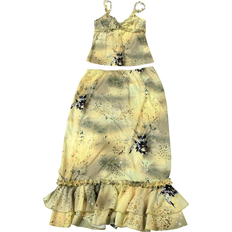 Women's Dress 2 Piece Floral P - огляд і ціна Midi Skirt Floral