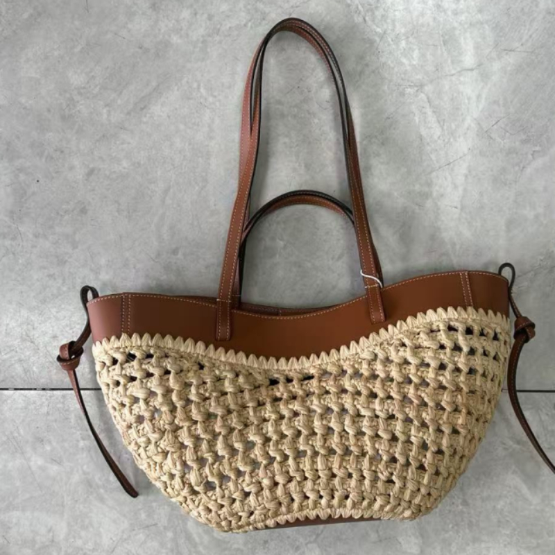 Luxury Raffia Straw Tote Bag,F - огляд і ціна Crochet Bag Raffia