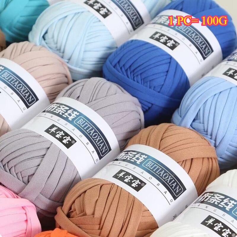 100g T Shirt Knitting Yarn For - огляд і ціна Crochet Bag Raffia