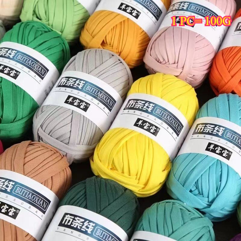 100g T Shirt Knitting Yarn For - огляд і ціна Crochet Bag Raffia